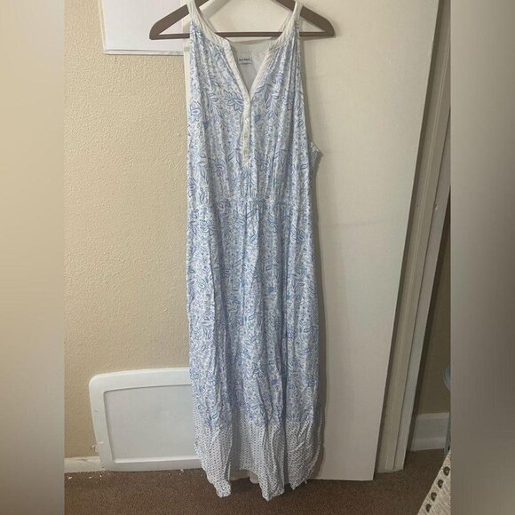 Old Navy Women's Blue and White Summer-dresses - Picture 1 of 3